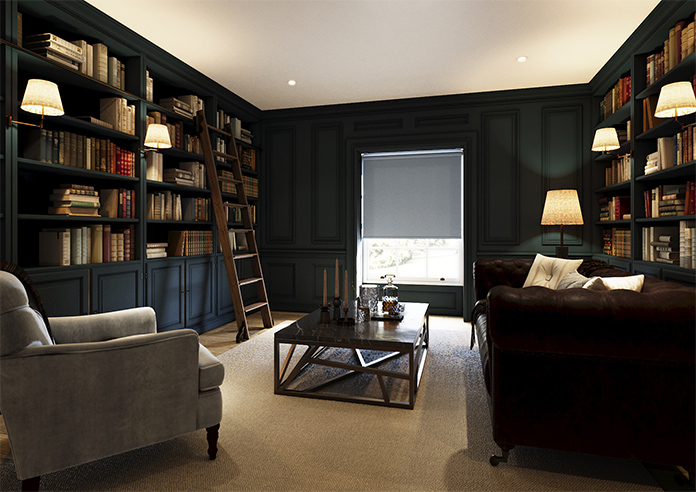Shimmer (Blackout), Blue Eclipse - Twist&Fit Roller Blind - Image 7